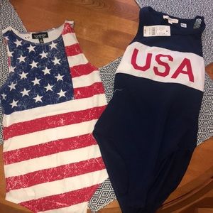 2 for $20 USA bodysuits